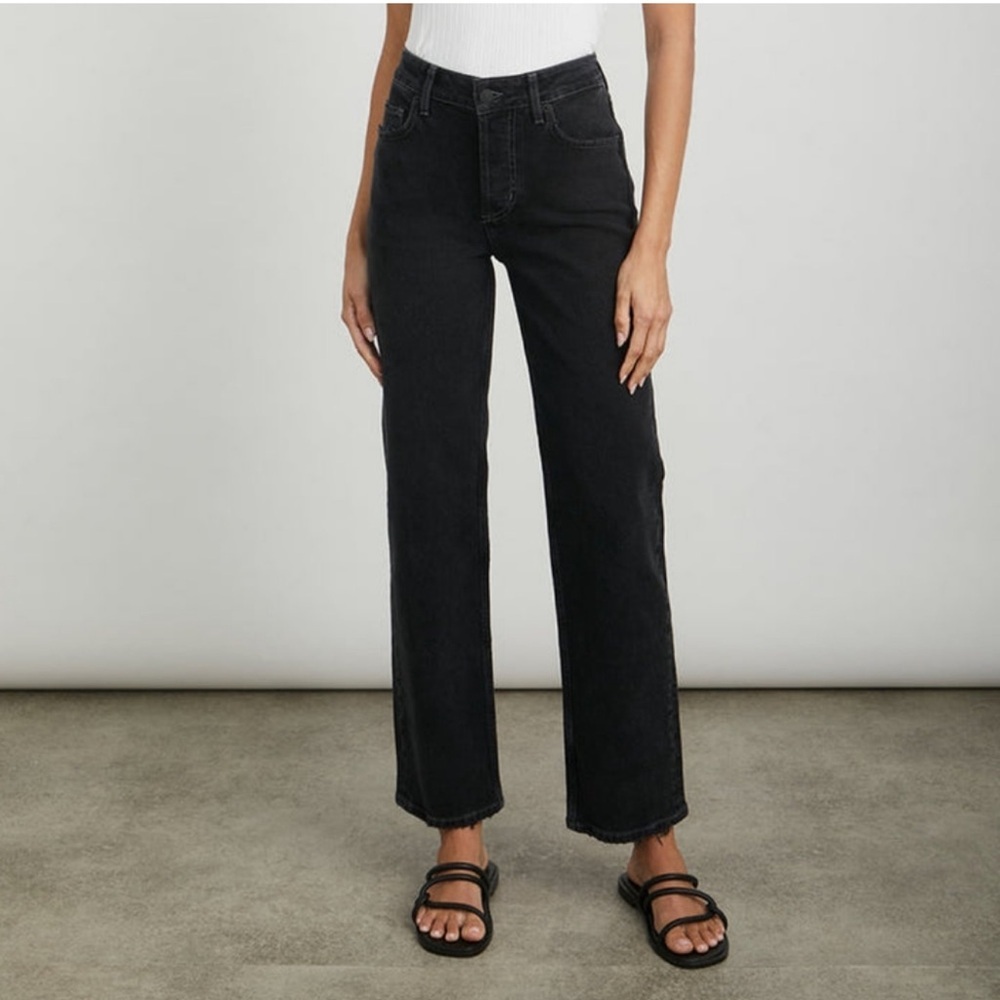 Rails Black Straight Leg Jeans